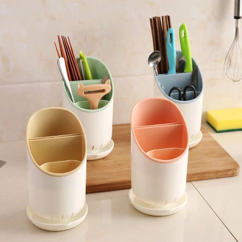 C123 Tempat Sendok Garpu Sumpit Wadah Pisau Rak Tirisan Perlengkapan Dapur / Cutlery Holder