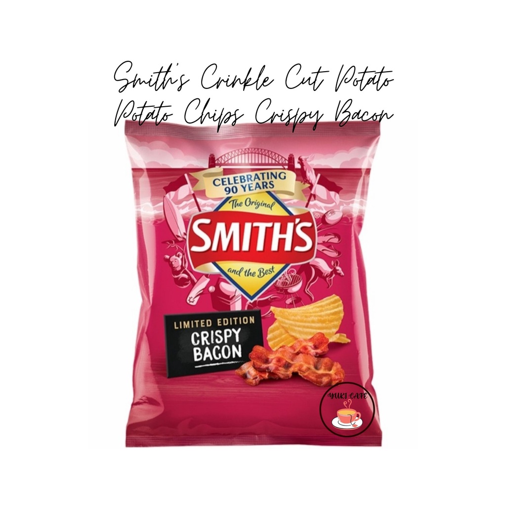 

KERIPIK - SMITH'S CRINKLE CUT POTATO POTATO CHIPS CRISPY BACON