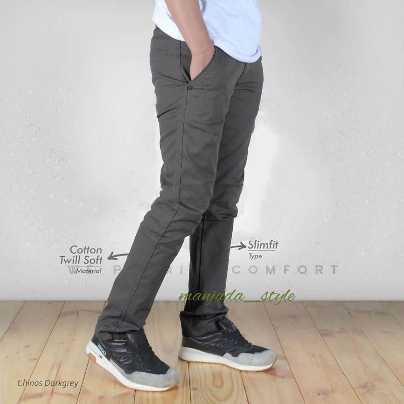 [TERLARIS] CELANA PANJANG PRIA UKURAN 27-38 PREMIUM QUALITY CHINOS SLIMFIT COWOK SKINNY POLOS COWOK