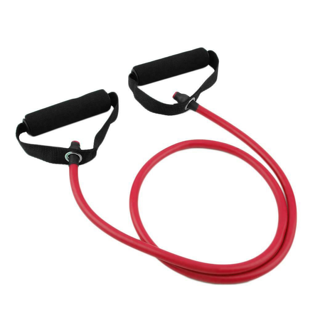 Resistance Band Bahan Karet Elastis Ukuran 120cm Untuk Latihan Sit-Up/Workout/Yoga-1.2m Red