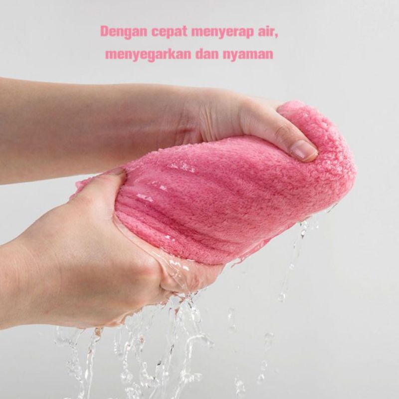 [BISA COD] 2 Set Handuk Mandi Bulu Karang Tebal Lembut Menyerap