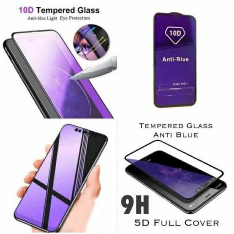 Vivo NEX NEX 2 X21 X23 X30 Z3 Z3X Z5 Z5X Tempered Glas Blue Light Anti Radiasi Full Lem Full Screen