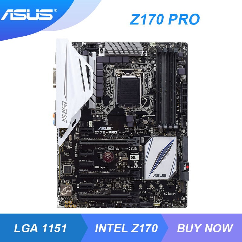 PREORDER ASUS Z170-PRO Motherboard 1151 Motherboard DDR4 Support Core i7 7700K i5 7600K Cpus Intel Z