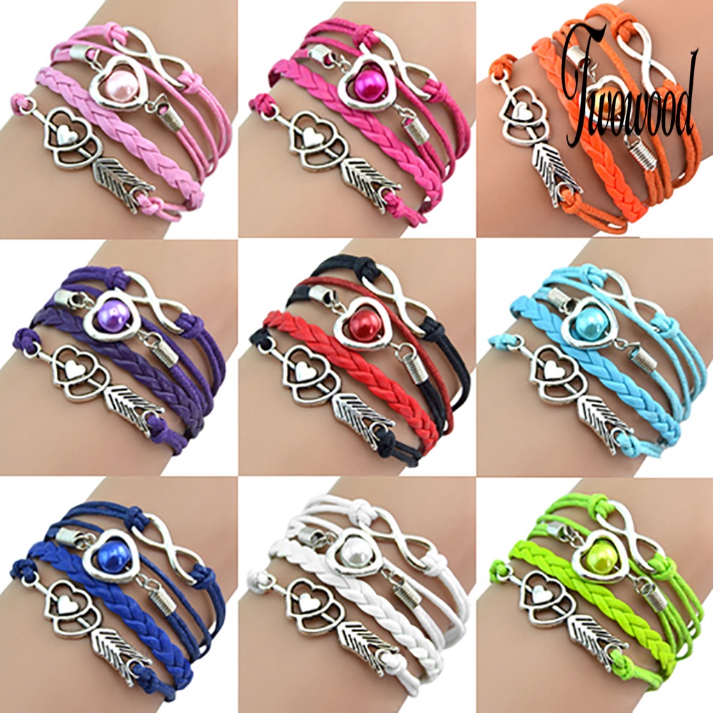 Gelang Multilayer Gaya Vintage Motif Panah Cupid Untuk Club