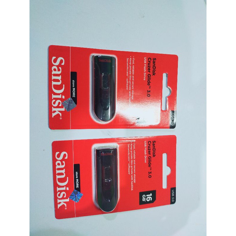 Sandisk flashdisk 16gb glide USB 3.0 CZ600