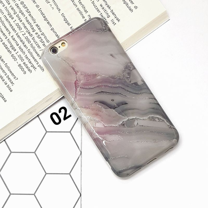 SAMSUNG J5 / J5 2015  J2 PRIME / GRAND PRIME  J7 PRIME  J7 PRO - PAINTING GLITER Soft Case Marble