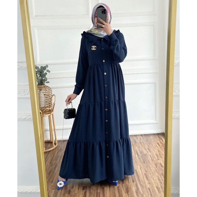 TIRANI FULL KANCING DRESS MAXY CRINGKEL AIRFLOW