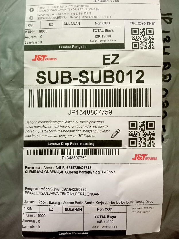 Atasan Batik Wanita Kerja Jumbo Dolby Dolbi Dobby Doby Modern Dan Terbaru 2020