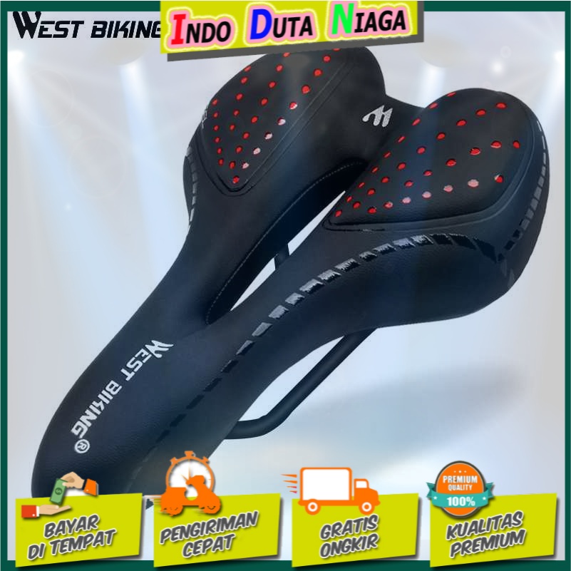 West Biking Jok Sadel Sepeda Saddle Silicone Gel Cushion PU YP0801086