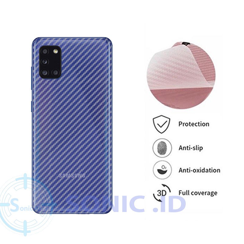 Back Skin Carbon Oppo A31 - Skin Carbon Oppo A31