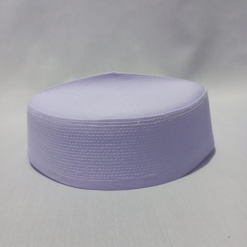 PECI PUTIH  Kopiah Putih Polos Menara Exclusive Kalbut Peci Habib Bahar Tinggi 6 cm