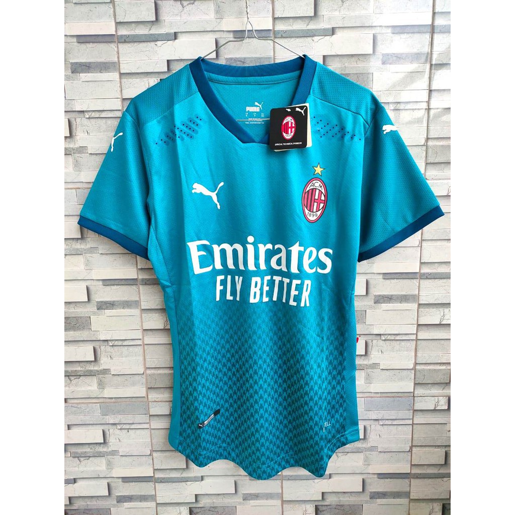 HQ PLAYER ISSUE EVOKNIT - JERSEY BOLA MILAN 3RD THIRD 2020-2021 EVOKNIT HQ IMPORT