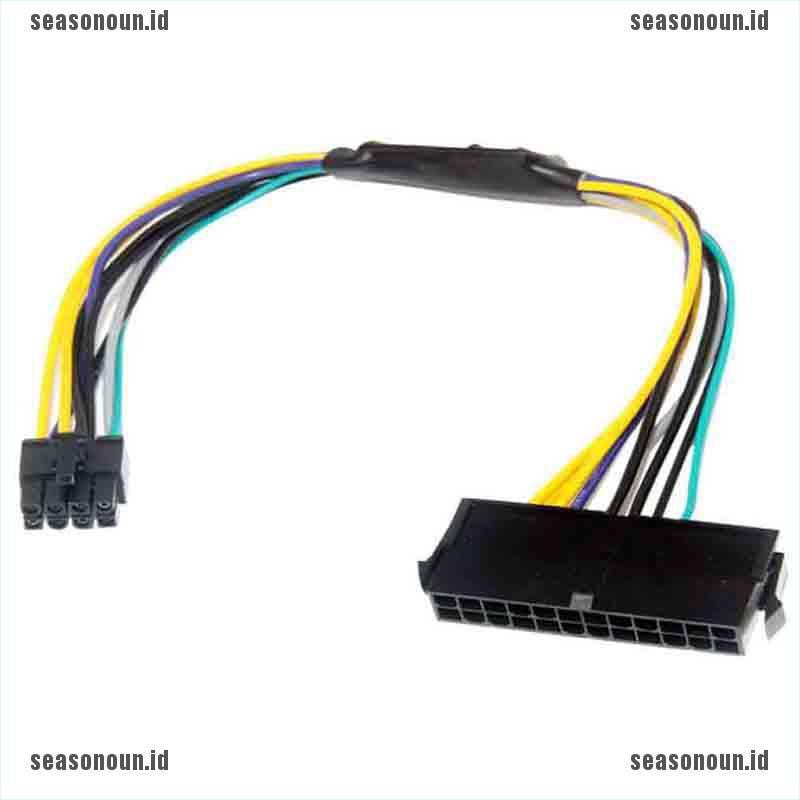 【sea】24 Pin Female to DELL Optiplex Server Motherboard 8 Pin Male Adapter Power Cable