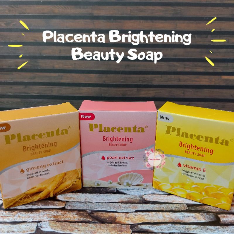 SABUN PLACENTA / FLACENTA BRIGHTENING BEAUTY SOAP