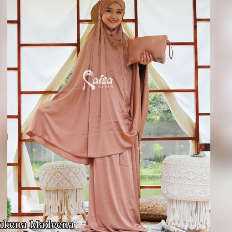 Mukena Madeena Satin Silk Armany Raisa Ori 