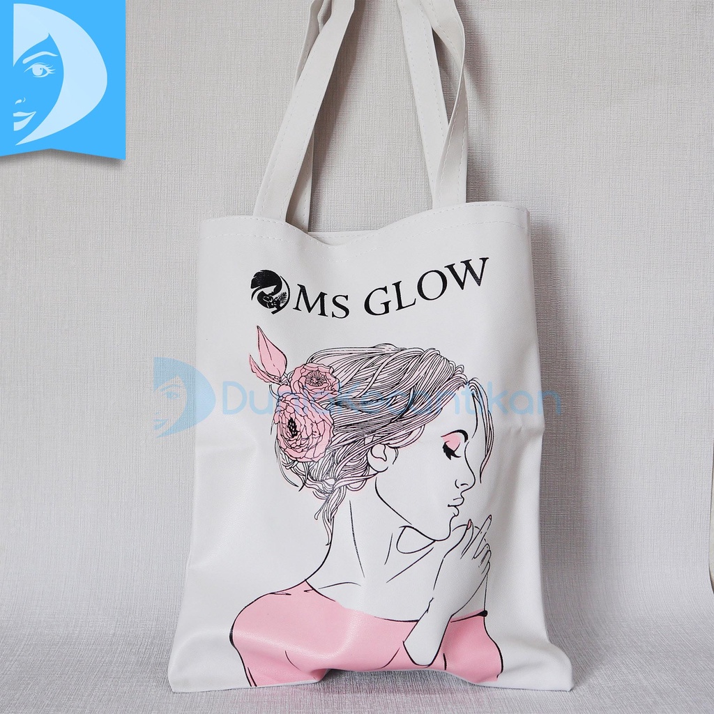 Totebag Ms Glow Pouch Tas Makeup Dompet Makeup / Pouch Ms Glow Men / Tas Ms Kids Pouch Safi