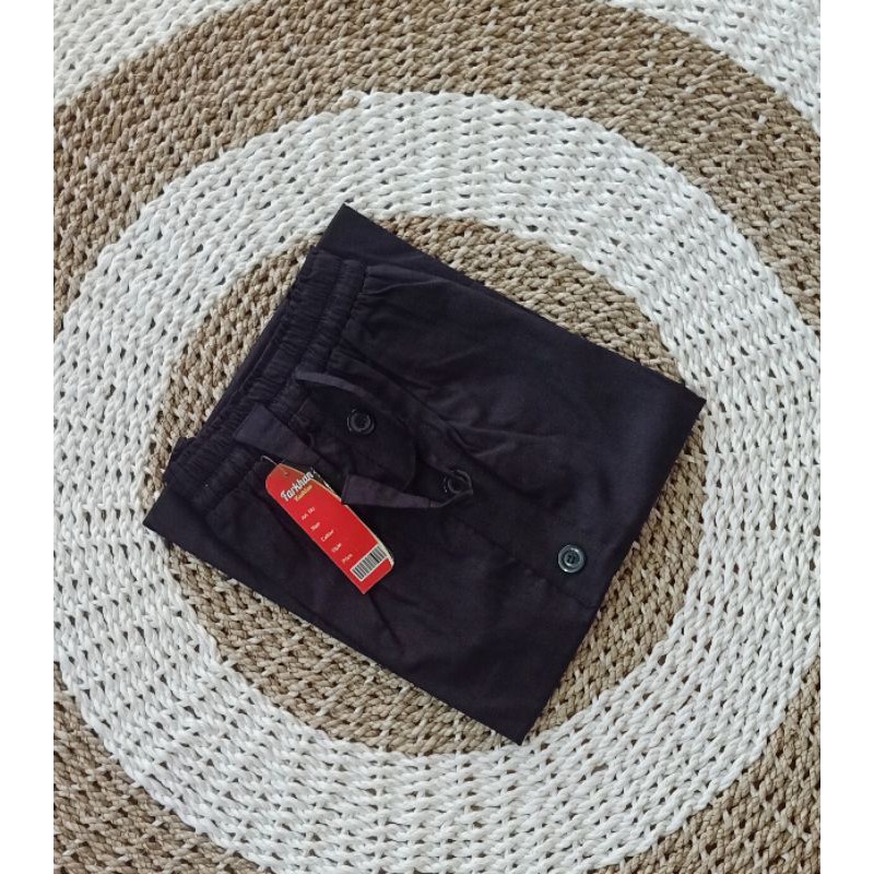 ROK A LINE PANJANG KATUN BANKOK ROK PANJANG A LINE POLOS-Hitam