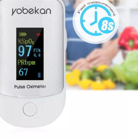❀ Oximeter Yobekan Fingertip Pulse Oximeter Oximetry Sp02 Saturation Monitor ♥