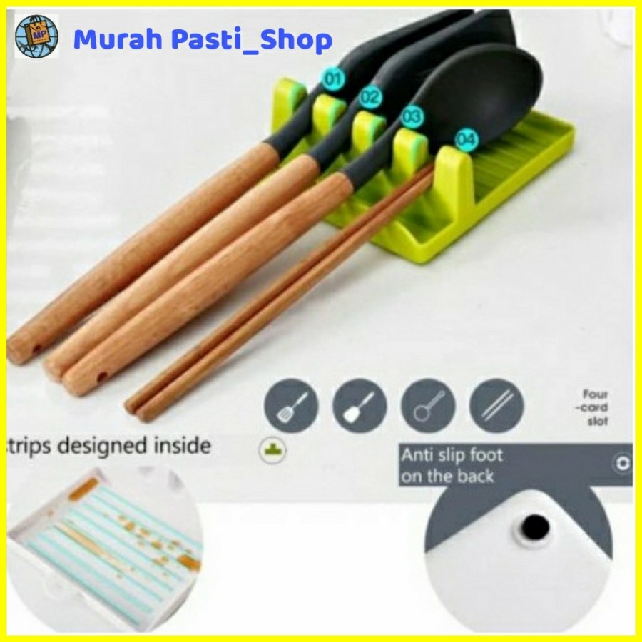 Tatakan Sutil Tatakan Alat Masak Rak Spatula Sutil Tutup Panci MURAH