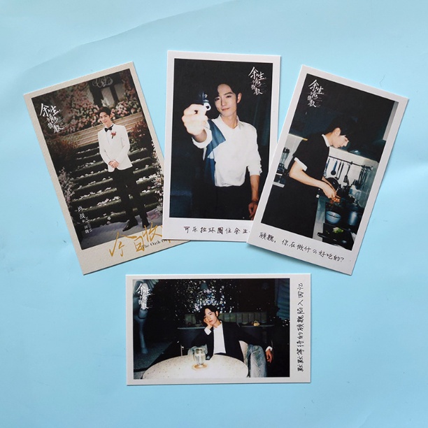 7pcs / set Kartu Lomo Foto Desain The Oath Of Love Xiaozhan Untuk Koleksi