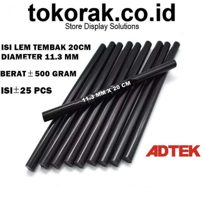 ISI LEM TEMBAK ADTEK BESAR HITAM - REFILL GLUE GUN STICK - LEM BAKAR