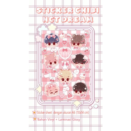 sticker set chibi nct dream