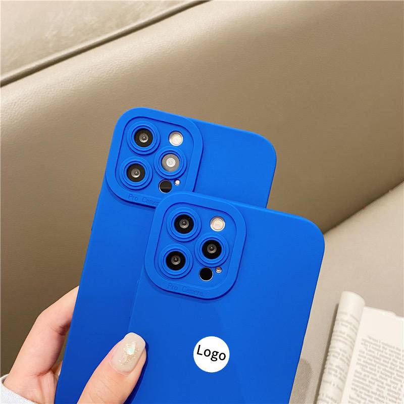 Soft Case TPU Motif Klein Biru Cover iPhone 7 8 Plus SE2020 X XS XR 11 Pro Max