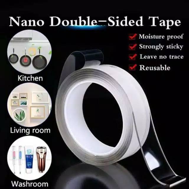 

DOUBLE#TAPE#ISOLASI#NANO#DABEL#TIP#BENING#2SISI#KUAT#BOLEH#CUCI#TANPA#BEKAS