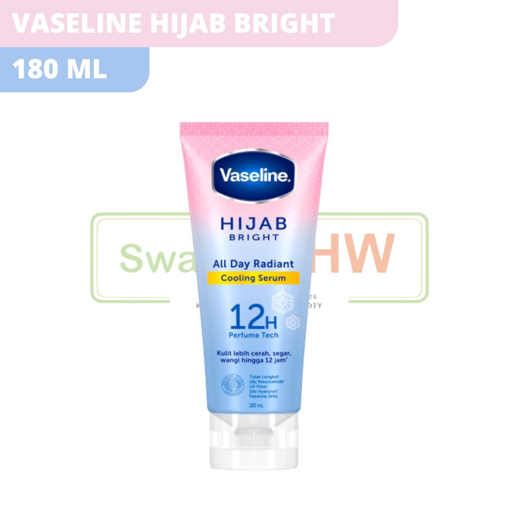 VASELINE HAND BODY LOTION HIJAB BRIGHT COOLING SERUM 180 ML