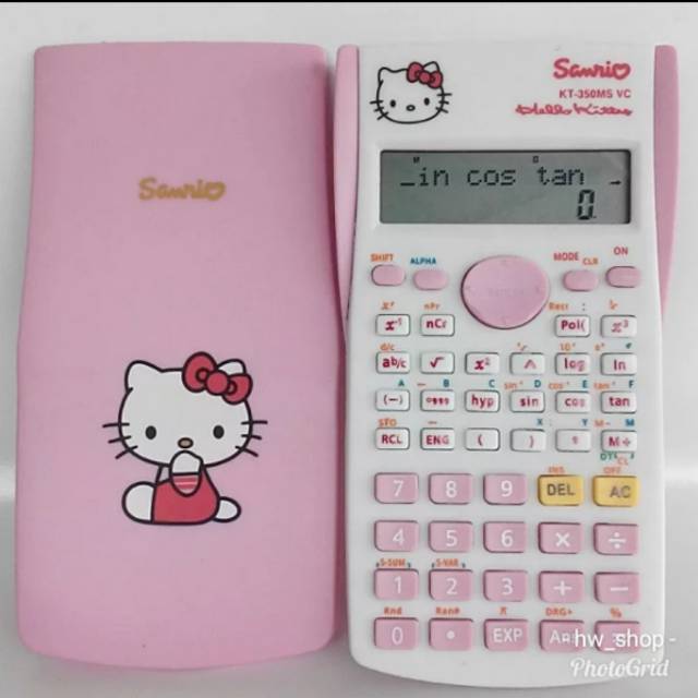 

Kalkulator Scientific Hello kitty fx 350 ms . Kalkulator ilmiah Hello kitty . Kalkulator Sekolah