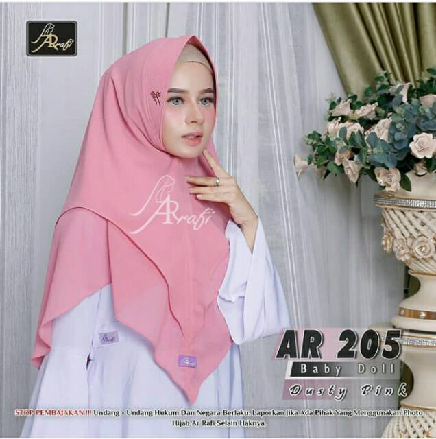 Hijab Arrafi AR 205 Kerudung Instan Layer Jilbab Antem Ar Rafi Hijab Instan