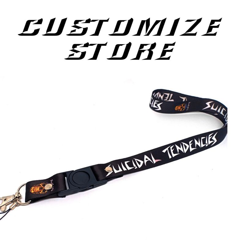 

LANYARD BAND SUICIDAL TENDENCIES TALI ID CARD GANTUNGAN HP PODS NAME TAG