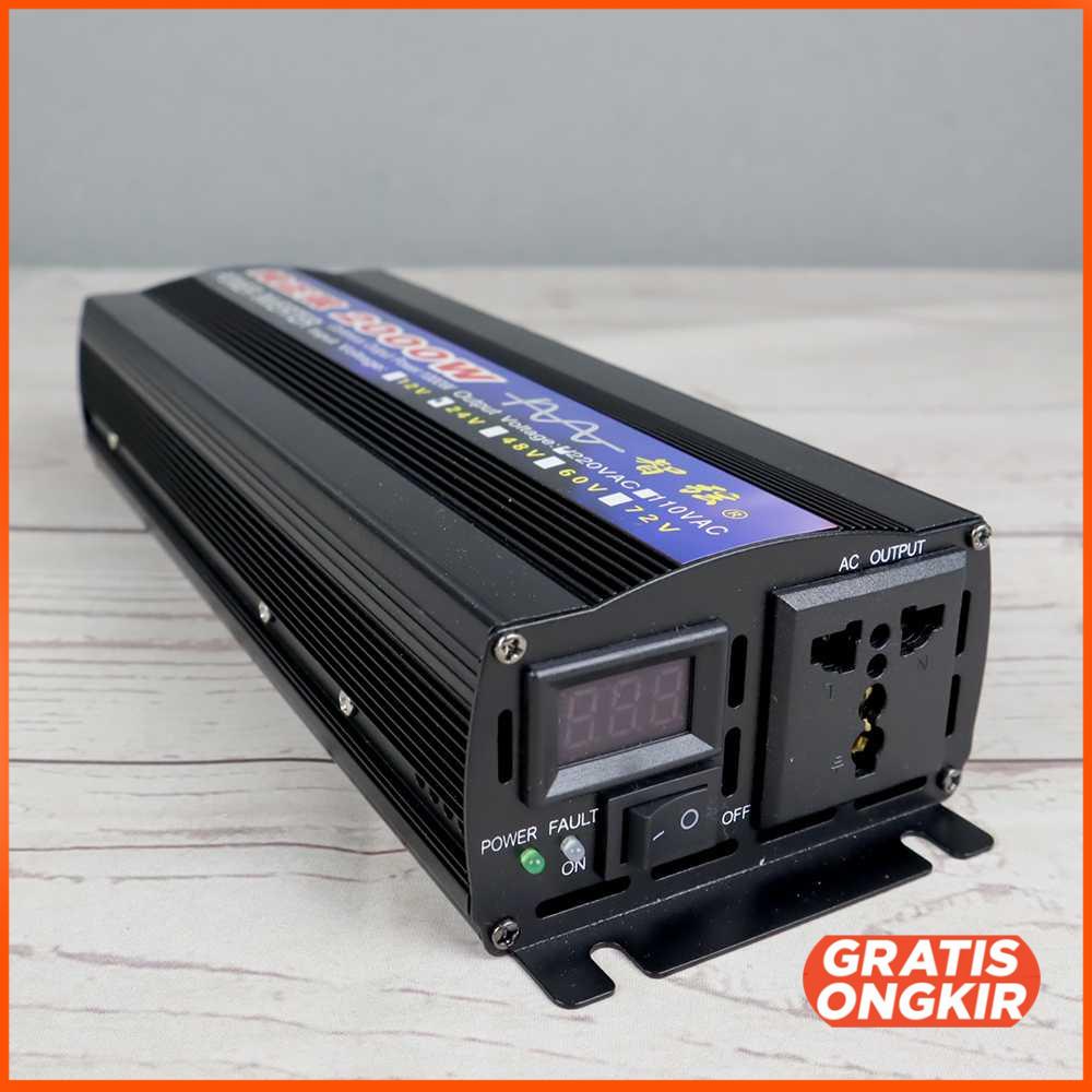 Pure Sine Wave Car Power Inverter DC24 to AC220V 2000W SY2000