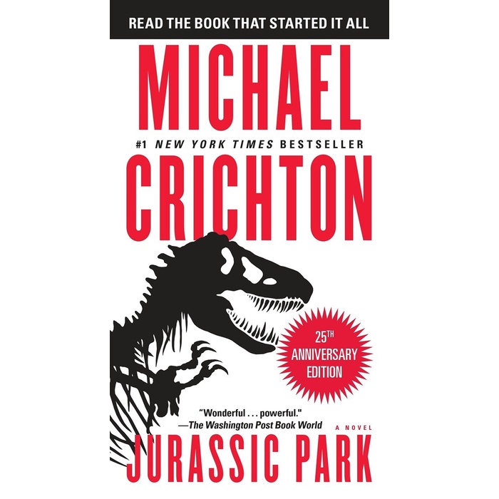 Buku cetak - Jurassic Park A Novel by Michael Crichton