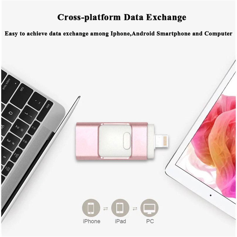 3 in 1 Phone OTG USB Flash Drive 32GB~512GB High Speed Business U disk Pendrive