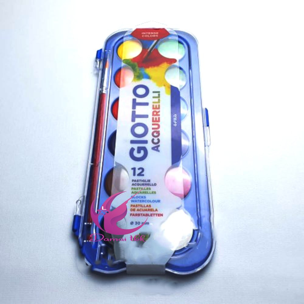 

Giotto Acquerelli 30mm 12 Warna Cat Air watercolour