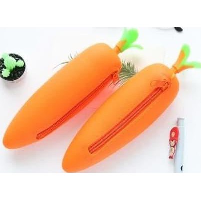 

Kotak Pensil Wortel Carrot Pencil Case Kotak Pensil Silikon Wortel