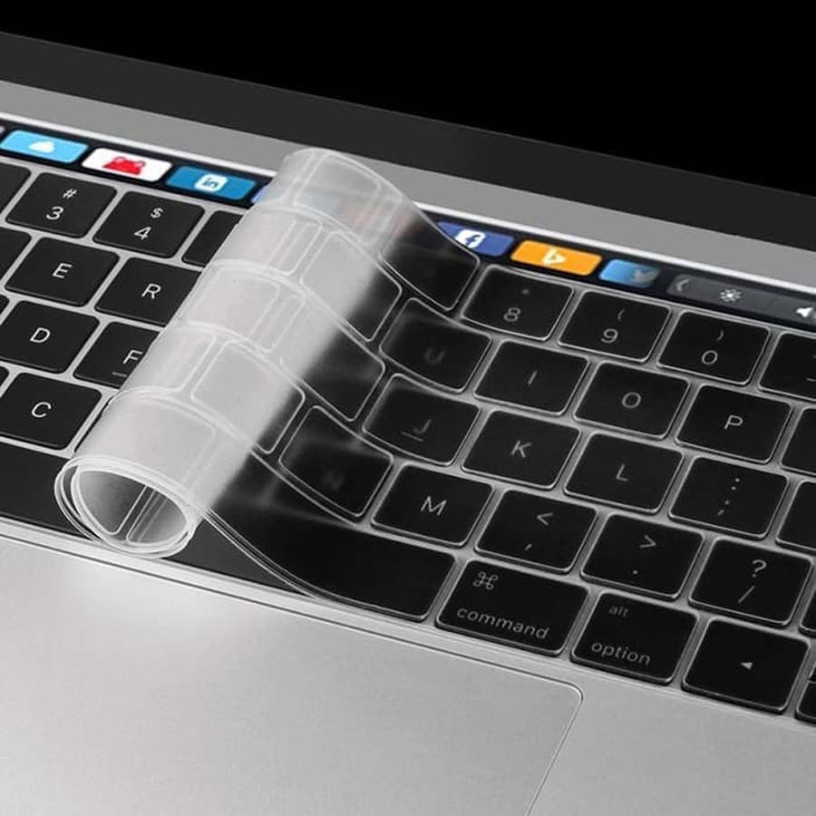 Silicone Keyboard Cover Protector Macbook Pro Touchbar 13 15 inch clear