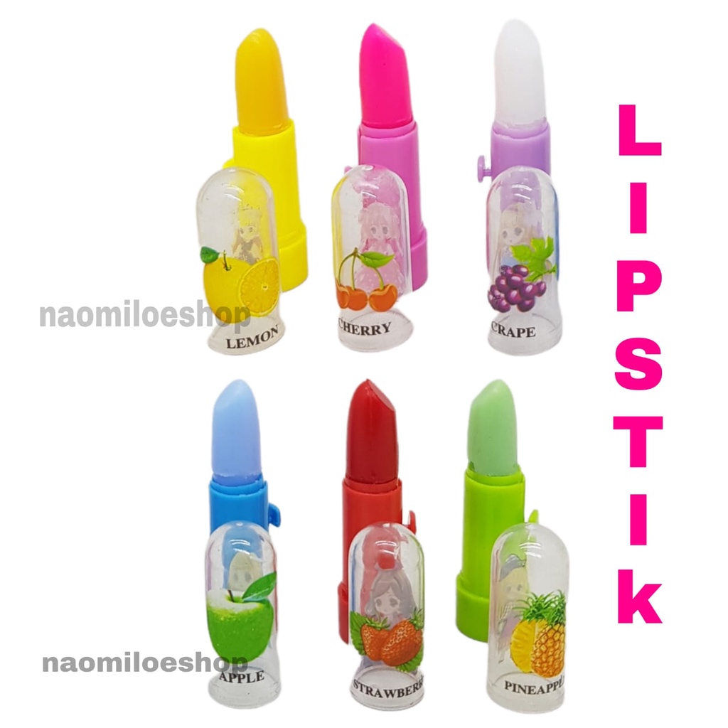 SATUAN Mainan Lipstik Rasa Murah Gincu anak liptin liptint