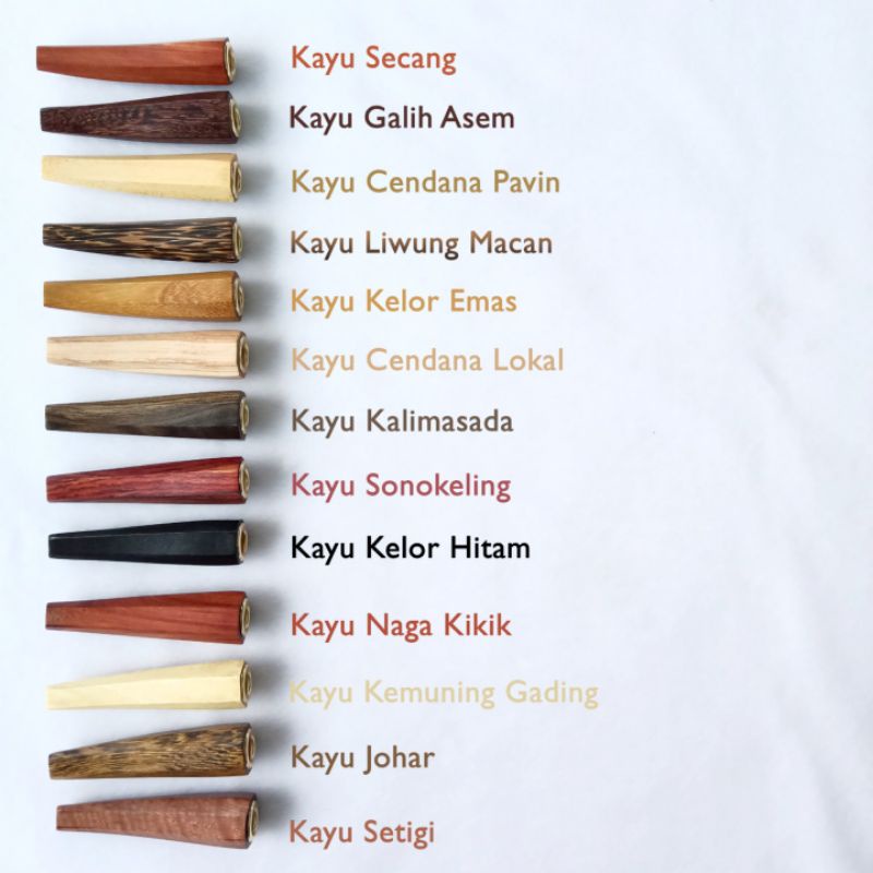 Once Pipa Motif Segi 8 Lengkung &quot;S&quot; Varian 13 Kayu Nusantara ORIGINAL!!