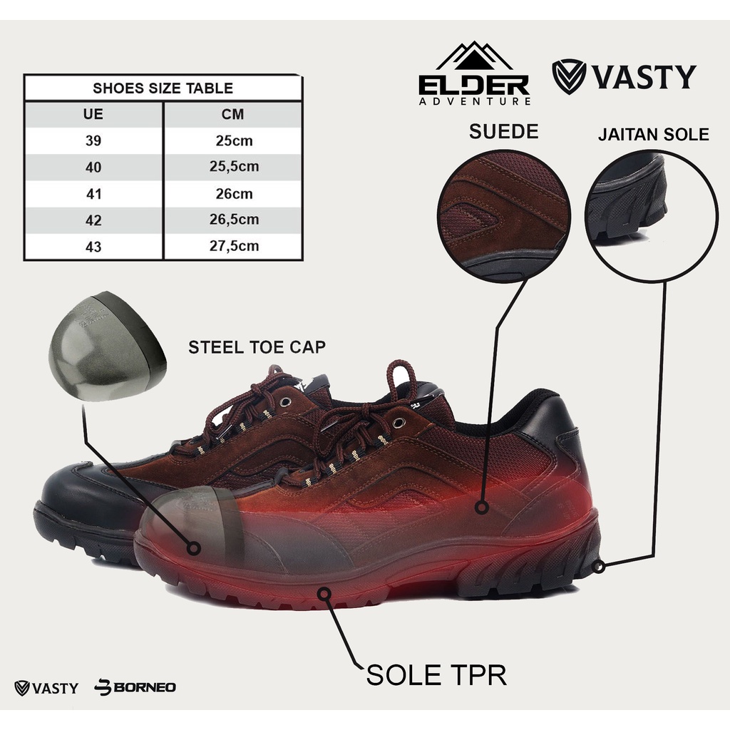 SEPATU SAFETY PRIA UJUNG BESI  VASTY El 02