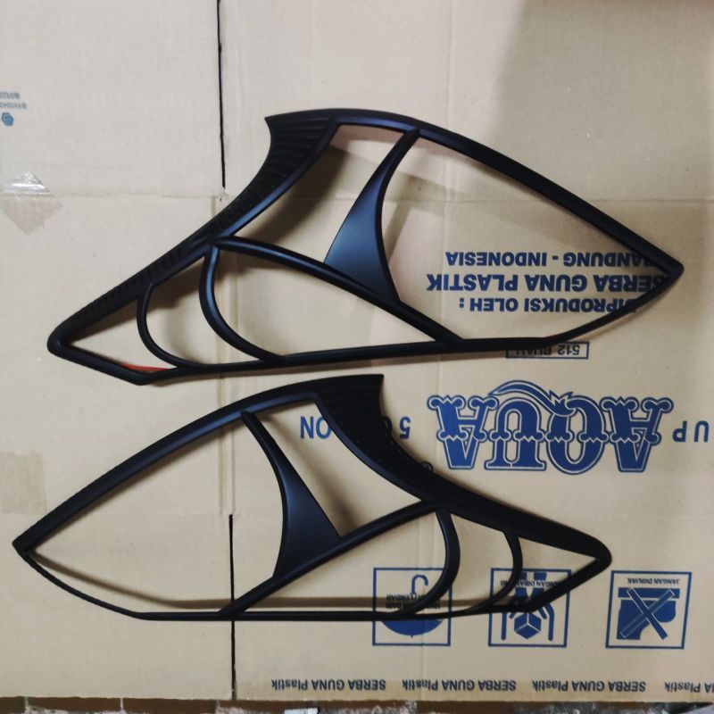 Garnish Lampu Depan All New Avanza 2012 2013 2014 2015 Hitam doff