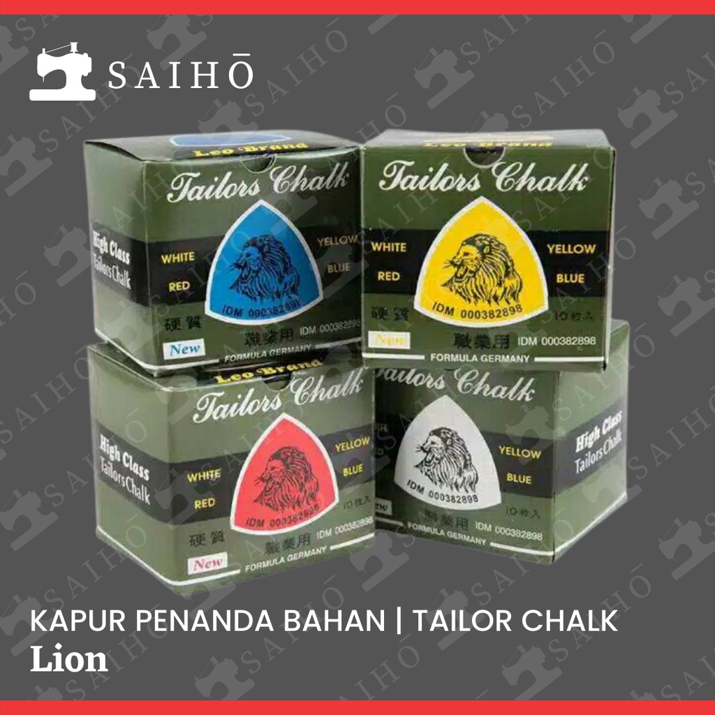 Kapur Penanda Bahan / Kapur Pola jahit - Tailor Chalk Merek LEO