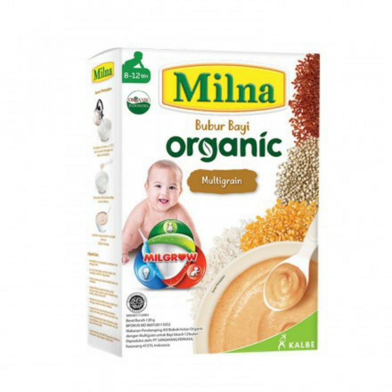 Milna Bubur Organik 8+ Multigrain 120gr