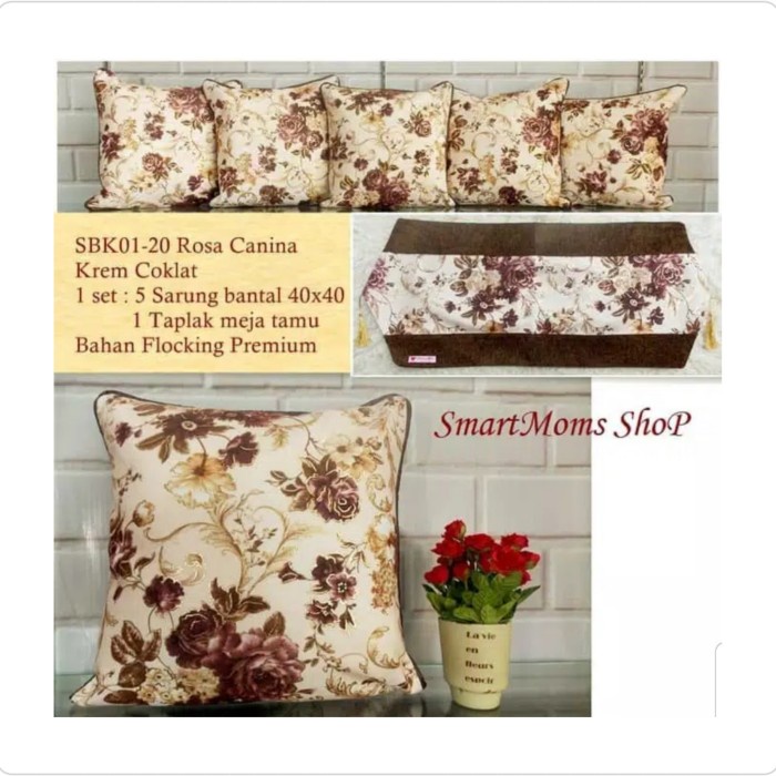 Sarung Bantal Sofa - Sarung Bantal Sofa Kursi Shaby Chic Cantik Mewah Premium / Sbk Set