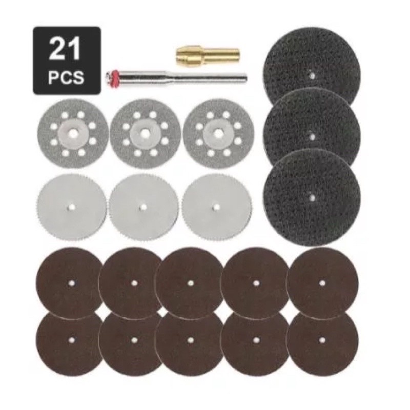 Mata Cutting Mini Die Grinder Set 21 Pcs / Rotary Tool Set IKURA 21Pcs