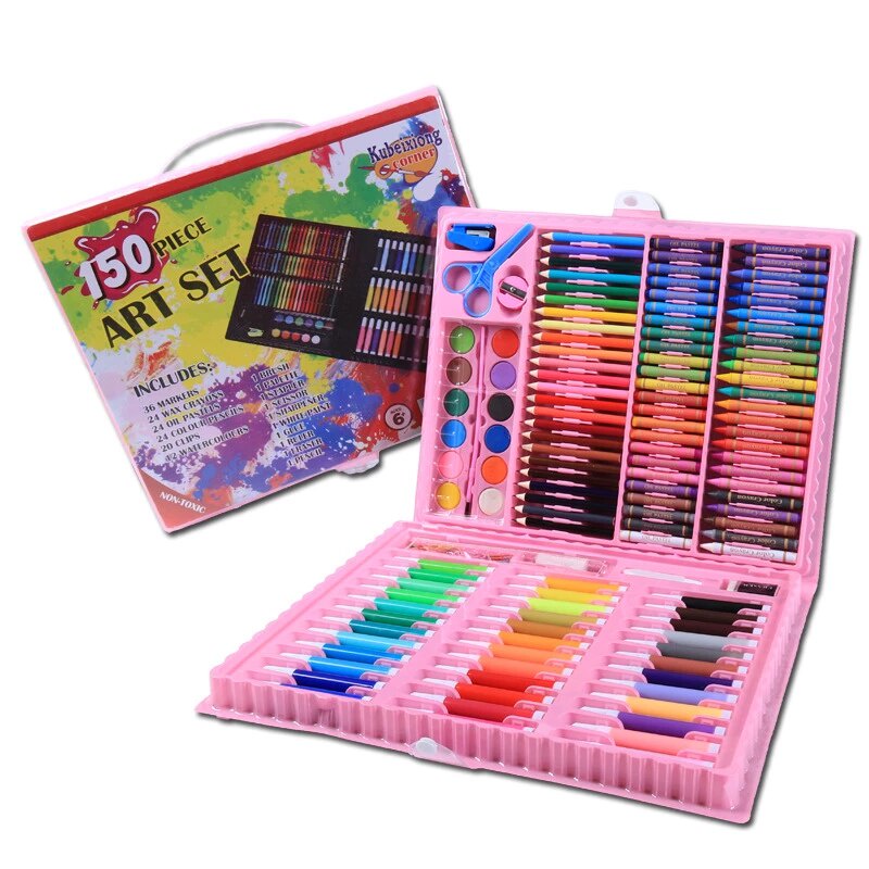 COD SHENAR CRAYON ART SET 150 PENSIL WARNA / COLOURING SET 150 PCS / GULALI BOOKS PAKET MEWARNAI