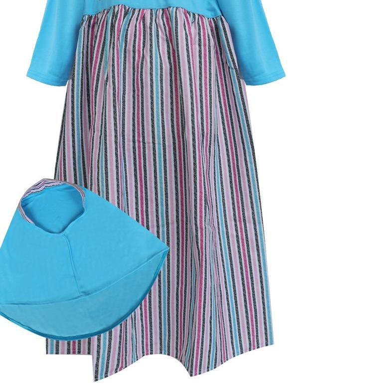 ☆ MacBee Junior Baju Anak Gamis Zalfa Stripy ✽