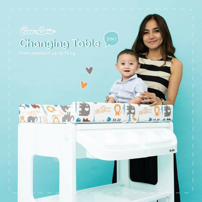 Cocolatte Baby Tafel CL 6969 Changing Table 2 in 1 / Bak Mandi Bayi / Meja Ganti Popok Bayi