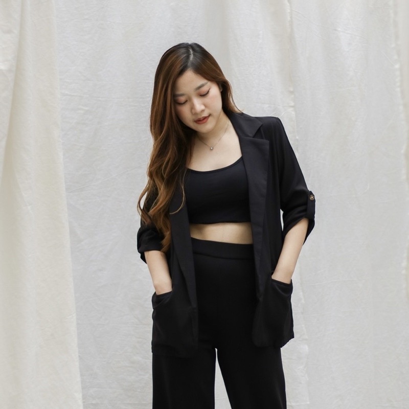 WFS88 Fashion Baju Luaran Wanita / Alexa Blazer / Outer Wanita / Jas Cewek